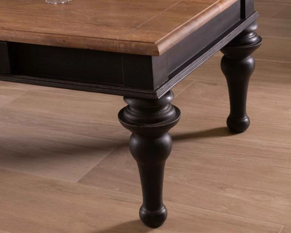 Table Basse Bicolore Rectangulaire Style Néoclassique Chic "Legacy" – Image 2