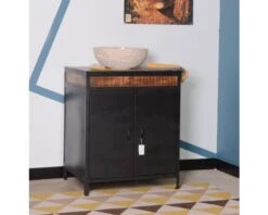 Meuble Vasque De Salle De Bain "Atelier" Style Industriel