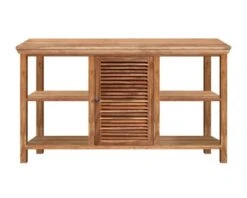 Meuble Double Vasque Bois Naturel "Kerala"