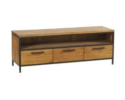 Meuble Tv En Teck Massif Recyclé 150 Cm