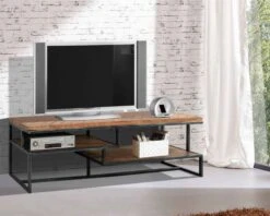 Meuble TV En Bois Et Métal 150 Cm "Bronx"