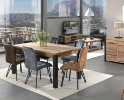 Allonge De Table "Catane" En ChĂȘne Massif HuilĂ© 50 Cm