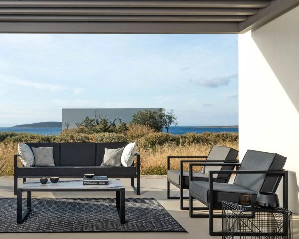 Table Basse Outdoor En Céramique Et Aluminium "Bantayan Island" – Image 3