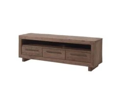 Grand Meuble TV 3 Tiroirs En Teck Massif Recyclé "Oregon" Casita