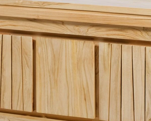 Meuble Sous Vasque Suspendu En Teck 120 Cm "Doko" – Image 4