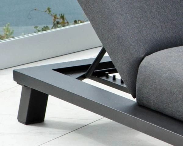 Bain De Soleil Haut De Gamme Anthracite Tissu Sunbrella "Nusa Pedina" – Image 7