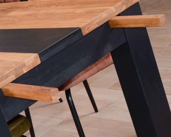 Table Moderne 6-8 Personnes En Bois Massif "Toly" 180 Cm – Image 2