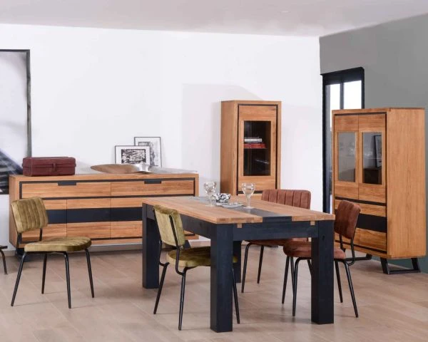 Table Moderne 6-8 Personnes En Bois Massif "Toly" 180 Cm – Image 6