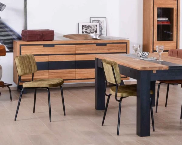 Table Moderne 6-8 Personnes En Bois Massif "Toly" 180 Cm – Image 8