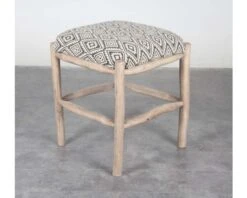 Pouf Carré En Tissu "Clothaire"