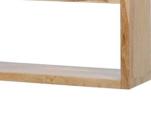 Etagère En Teck Avec Miroir Coulissant 120x60 Cm – Image 3