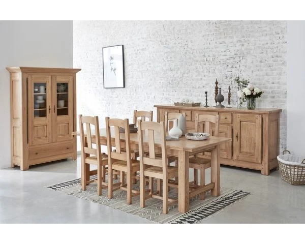 Table De Ferme Chêne Massif 210 Cm "Artisan" – Image 2