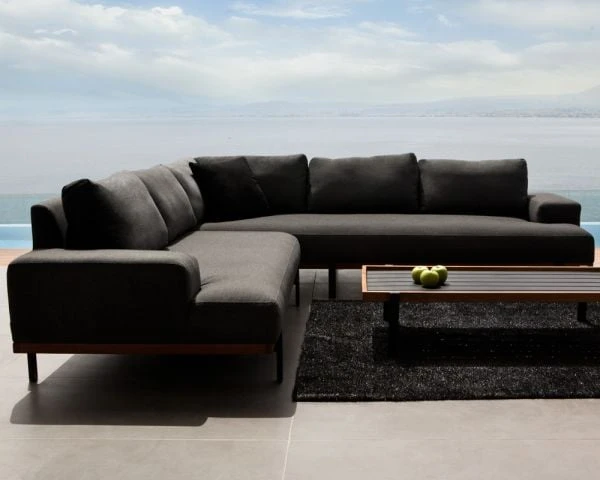 Canapé D'angle Extérieur Haut De Gamme Tissu Sunbrella "Maluku Island" – Image 3