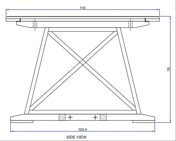 Table De Repas 240cm "Asia" Bois Massif Et Plateau Rectangulaire – Image 10