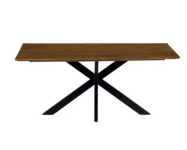 Table De Repas Avec Pieds Mikado Et Plateau En Teck 180 Cm "Copley" – Image 2