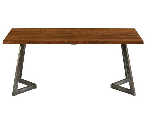 Table à Dîner En Bois Recyclé Et Pieds Métal Factory 180 Cm "Talmo" – Image 2