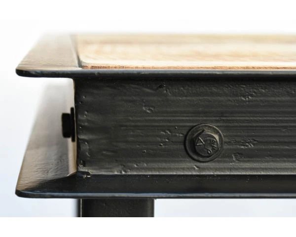 Table De Repas Métal Et Bois Massif En 180 Cm "IPN" – Image 5