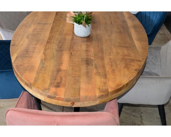 Table De Repas Style Industriel Ovale 220cm "Andy" – Image 2