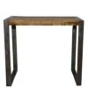Table De Bar Style Industriel Bois Et Métal 150x70 Cm "New York"