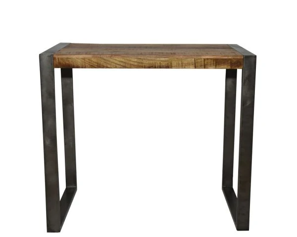 Table De Bar Style Industriel Bois Et Métal 150x70 Cm "New York"