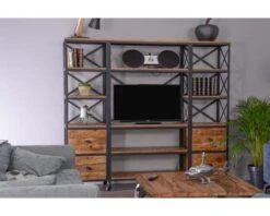 Bibliothèque, Meuble TV Style Industriel "Atelier"