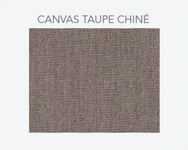 Transat 2 Places Tissu Sunbrella Taupe Et Alu Blanc "Sipura Island" – Image 3