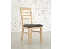 Chaise Assise Bycast Chêne "Bella"