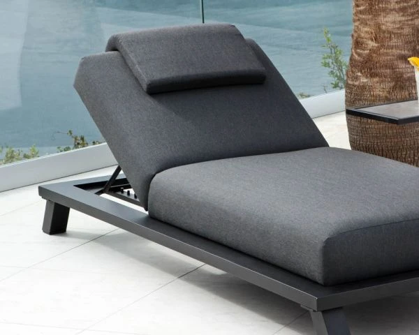 Bain De Soleil Haut De Gamme Anthracite Tissu Sunbrella "Nusa Pedina" – Image 4