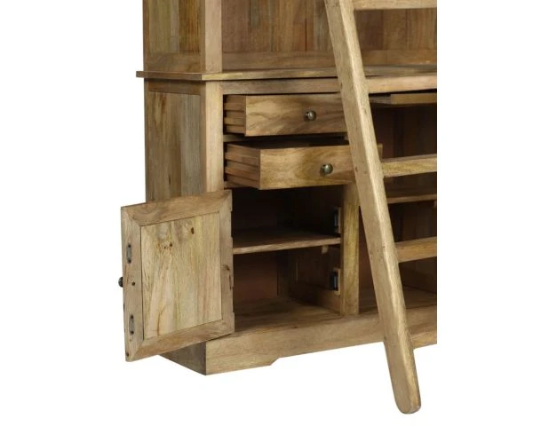 Bibliothèque En Bois Massif Avec échelle Style Classique Chic "Legacy" – Image 9